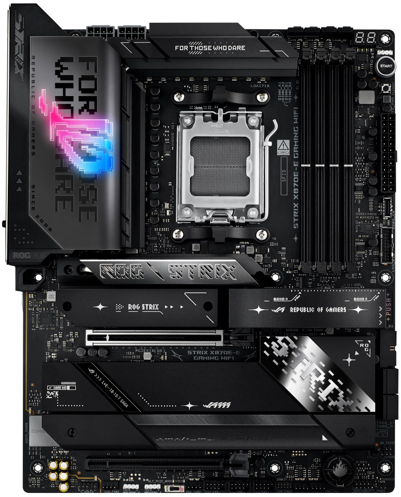 OPRAVENÉ - ASUS ROG STRIX X870E-E GAMING WIFI / X870E / AM5 / 4x DDR5 / HDMI / M.2 / USB4 / WIFI / ATX